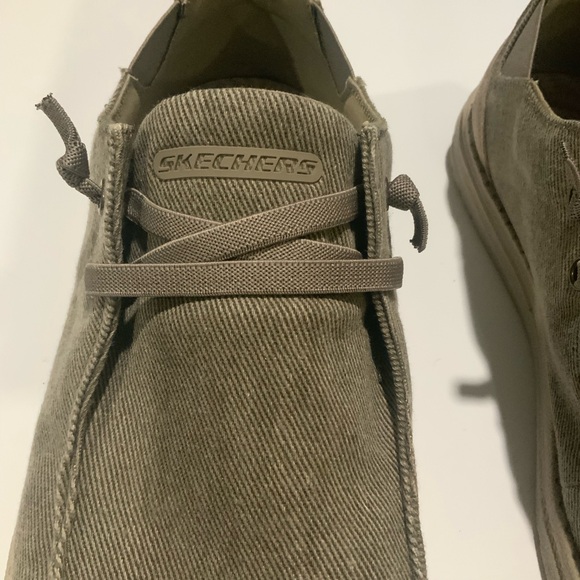 Skechers brown classic fit, memory foam, air cooled, slip on men’s shoes size 11 - Picture 4 of 8